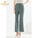 Giovanni casual pants for women in summer thin flared pants to make them look slim and loose in the mall. EI2F838 graphite black XL