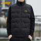 Jeep (JEEP) Down Vest Men's Winter Thickened Warm Jacket Men's Casual Vest Clothes Men's Black 3XL
