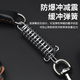 Medium and large dog leash cowhide dog chain golden retriever explosion-proof dog walking rope collar 3.5 black cowhide collar + leash set