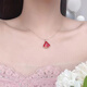 18K gold necklace small skirt pendant color gold rose gold au750 color gold necklace clavicle chain for girlfriend Chinese Valentine's Day gift K gold rose gold (single pendant) 16mm white mother-of-pearl
