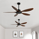 
Weather vane modern industrial style lightless 56-inch ceiling fan restaurant ceiling simple electric fan living room commercial study fan frequency conversion 56-681A white 5 leaves - light wood grain leaves remote control