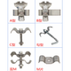 Fantasy steel grating installation clip grating plate button fixing clip fastener galvanized stainless steel connector ABCM type galvanized C type 0-5 spacing 100 pieces
