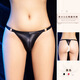 Gay men's metal ring suspender three-point style Japanese and Korean style male passion temptation suit sexy thong transvestite white top + white underwear