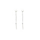 Youfang Square Tassel Earrings 2025 New Trendy Earrings for Females Niche Design No need to remove earrings when sleeping with pierced ears, silver, one pair
