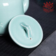 Longquan celadon large-capacity teapot teacup household one pot six-cup ceramic Kung Fu tea set gift box Diyao Tianqing including gift box