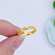 Yi Dafu Jewelry Showroom Pure Gold 999 Hollow Solid Mouth Simple Sandblasting Ring Three Lives Three Worlds Ring Ring 3D Hard Gold Couple Ring Ring Ring No. 21 About 2.9-3.0g