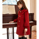 G.duck manteau en laine pour filles style automne et hiver robe de voeux du nouvel an rouge manteau en laine pour enfants épaissi matelassé rouge style matelassé 120