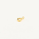 Beiyou pure 18K gold spring buckle PT950 spring buckle raw ring buckle K gold necklace connection buckle Au750 bracelet buckle 18K gold 4MM spring buckle