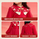 Balabala Girls New Chinese Style Knitted Dress 2025 Spring Red Mesh Princess New Year Dress 208125111006