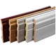 
ZFP (ZFP)ZFP waterproof PVC skirting line bamboo wood fiber super solid wood base line wall sticker wood plastic corner line 10 cm can be soaked in water 10 cm 9905
