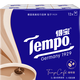 TEMPO Yibo same style handkerchief paper, coffee flavor 4 layers, 7 sheets * 12 packs, not broken when wet, tissue paper packet, facial tissue