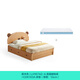 Lin's home log style bear children's bed boy crib single bed children's bed girl LH167A2 drawer storage style bear bed + 0 glue mattress 1200mm*2000mm