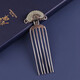 Jiangnan first saw Hanfu straight version hair comb silver-plated retro comb ethnic style ancient costume cheongsam hair accessories for women to give to their wives and girlfriends as holiday gifts