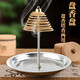 Dongzhitiandi retractable stainless steel incense disc incense tower incense stand sandalwood disc incense stand incense burner tower incense insert incense device mosquito coil disc incense disc 2 pieces
