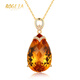 BOGLIA 22.86 carat citrine pendant for women 18k gold inlaid with colored gemstones niche high-end gift for girlfriend 22.86 carat