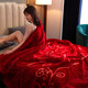 
Antarctic winter blanket quilt thickened cover blanket winter single bed dormitory single office double-layer Rasher bed blanket CC-653 Dahong 150x200cm about 4 Jin [Jin equals 0.5 kg]