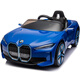 Xingchenhao BMW i4 children's electric car four-wheel drive car can be driven with remote control toy car and can sit in a baby stroller BMW i4 white four-wheel drive + remote control swing + Bluetooth + leather seat
