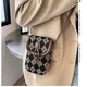 Kingtrip New Mobile Phone Bag Women's Shoulder Crossbody Mini Small Bag Western Style Brown