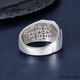 Jibaolou PT950 platinum men's ring platinum square live ring for men customized New Year's Day gift 13.57g