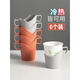 Disposable paper cup holder cup holder household cup holder cover thickened plastic anti-scalding hand insulation creative paper cup holder tea cup holder coral red
