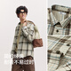 Semir shopping mall same style long-sleeved shirt men's pure cotton plaid jacket 2025 spring top loose 101125105106