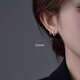 Yinyu simple silver needle earrings, high-end ear bone nails, no-picking earrings for sleeping, female birthday gifts for girlfriends, a pair of 12mm earrings, suitable for earlobes