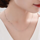 Yuan Shengfu's new PT950 fashionable platinum necklace, strong and versatile platinum box chain for women, 6.15g 44CM