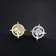 Maimed Brooch Six-Pointed Star Two-pack Men's Suit Small Lapel Pin Shirt Collar Button Badge Button Accessories Gift for Boyfriend Six-Pointed Star Brooch Silver Two-pack