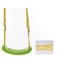 Swing, outdoor swing, indoor children's outdoor large curved board swing, enlarged and thickened, easy-to-carry swing board for adults, green swing (with rope)