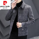 Pierre Cardin Men's Jacket 2024 Spring, Autumn and Winter New Casual Young and Middle-aged Thick Cashmere Wool Jacket Men 5 Khaki 2903 Thickened Style 185 (160Jin Jin is equal to 0.5kg -175Jin Jin is equal to 0.5kg)