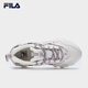FILA official women's shoes FLUID 5 cat claw casual shoes fashionable retro sports shoes for women milk white/romantic purple-GO 38