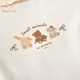 Banxidi girls' bottoming shirt autumn and winter 2025 new style baby quilted inner top children's long-sleeved T-shirt winter wear beige 100 cm