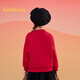 Balabala children's clothing children's sweatshirt girls boys 2025 spring and autumn loose velvet fashionable children's tops 208125121201