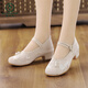 Specht Sommer Ancient Style Hanfu Schuhe Frauen alte Peking -Stoffschuhe High Heels National Style Sticksam Cheongsam Keilschuhe Blau 37