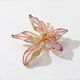 CHUXIANG French iris brooch for women exquisite crystal corsage niche design pin suit coat decoration purple pink iris A21-110