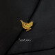 Annunciation Bird suit badge bird logo material gold-plated LOGO pin suit anti-exposure brooch c Annunciation Bird suit
