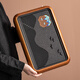 Craftsman's Tea Tray Black Gold Magnet Dry Infusion Tray Household High-end Rosewood Frame Tea Table Office Tea Set Tray Black Gold Magnet Painted Mountain Bird Walnut Tea Tray 40cm