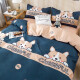 Baigeni single double bedding quilt core + four-piece set + pillow core quilt full set mattress student dormitory waiting single dormitory quilt core 1.5*2m5Jin [Jin equals 0.5 kg] seven-piece set