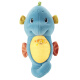 Fisher-Price Little Seahorse 0-1 Years Old Baby Soothing Doll - New Version Sound and Light Soothing Seahorse (Blue) GCK71