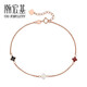 Chao Acer 18K gold rose gold bracelet girl birthday gift little lucky SCK30003184 about 16 to 17cm