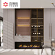 Baidusheng whole house customized Sicily series customized wardrobe walk-in cloakroom one door to top wardrobe overall RMB/square calculated based on projected area