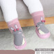 Fangcaowu new spring and autumn cartoon baby shoes and socks non-slip leather sole children's floor socks terry warm baby socks 0-3T blue bear 15 size sole 15CM suitable for foot length 13.5-14.5C