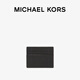 MICHAEL KORS迈克高仕 MK Hudson 男士 Logo 皮质卡包卡夹零钱包男包 黑色 001 NS