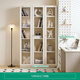 Quanyou Home Living Room Glass Display Decoration Cabinet Simple Dustproof Narrow Bookcase Bookcase Storage Wall Cabinet Standing Cabinet