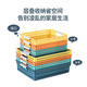 Macaron desktop storage basket plastic storage basket cabinet sundry basket home office storage storage basket fragrant orange shallow mouth large size
