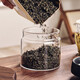 Genasi vacuum glass tea can household sealed can high-end tea storage tank large capacity storage bottle 900ml