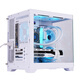玩嘉孤勇者MINI白色（旗舰版）+棱镜RGB五风扇套装海景房电脑机箱（上下防尘网/M-ATX主板/240水冷）