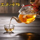 Small glass teapot, teapot, flower teapot, transparent heat-resistant filter hanging spring pot 200ml, single Kung Fu tea set, spring filter pot 250ml