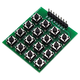 Throwing stones micro switch 4x4 matrix keyboard module 16-button development board/microcontroller external keyboard 2.54mm pin straight plug 4*4 matrix keyboard one