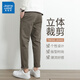 Jewish spring and autumn casual pants for men loose small straight new men's cone-shaped fashion and versatile long pants 9904 dark gray 29
